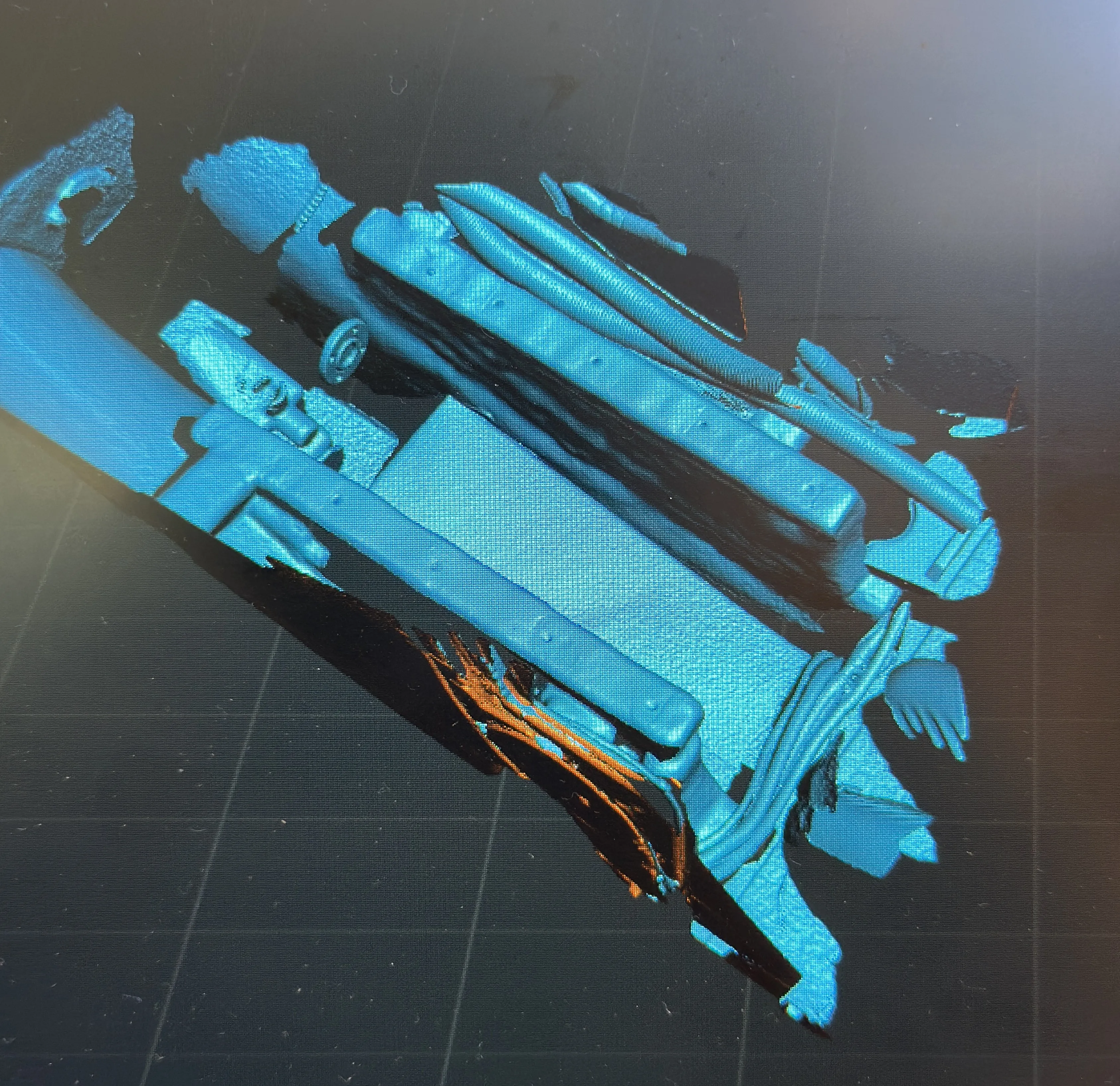 3D scan of the engine bearers